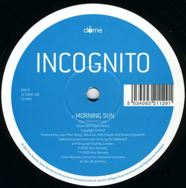 Album cover for Morning Sun by Incognito