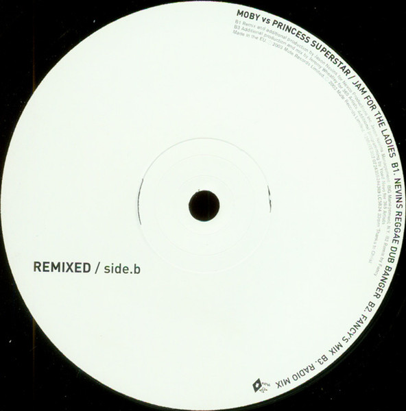 Moby Vs Princess Superstar - Jam For The Ladies, Electronic, Hip Hop, House, Pop Rap, 2003 - Mute, UK, Vinyl 1x 12", 33 ⅓ RPM