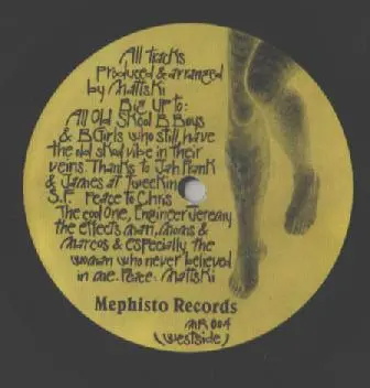 Mattski - Hey Mattski, Electronic, Breakbeat, 1995 - Mephisto Records, US, Vinyl 1x 12"