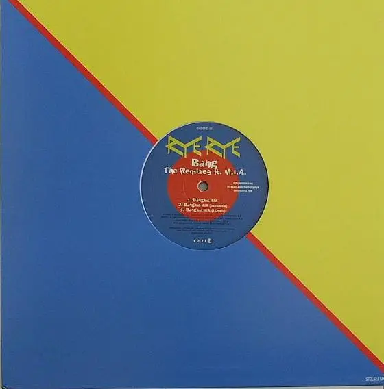 Rye Rye - Bang - The Remixes, Electronic, Hip Hop, Electro, Ghetto, Hip Hop, 2009 - Interscope Records, US, Vinyl 1x 12"