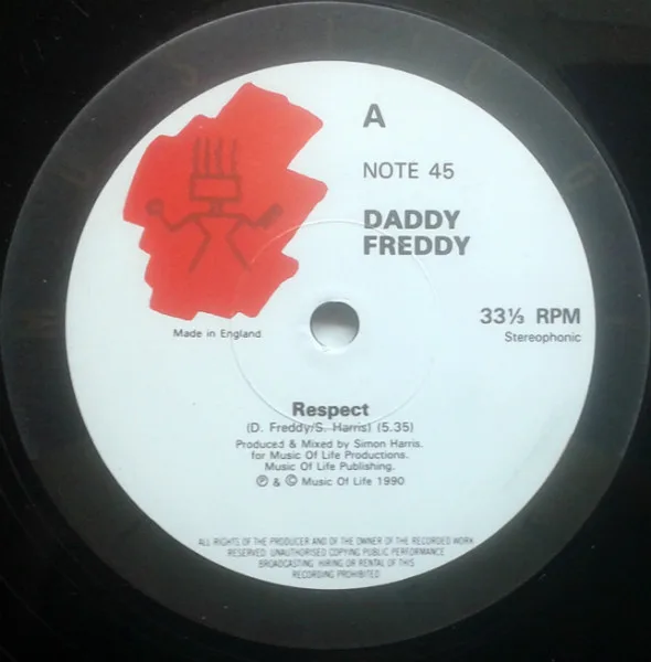 Album cover for Respect by Daddy Freddy