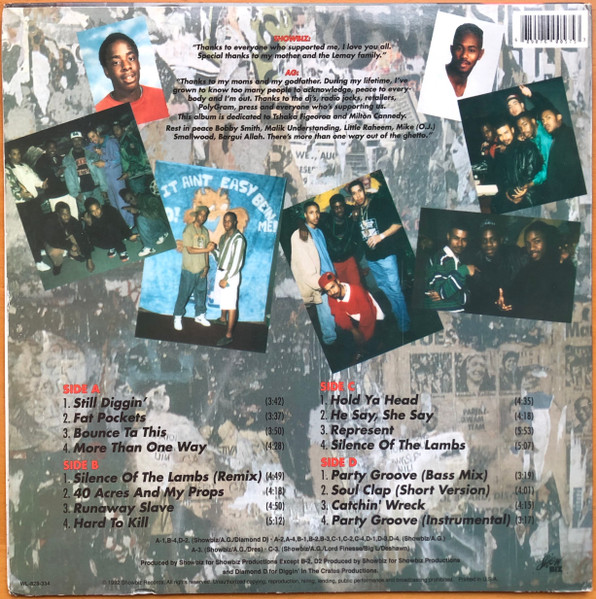 Showbiz & A.G. - Runaway Slave, Hip Hop, 2006 - Showbiz Records, US, Vinyl 2x LP, Album, Reissue