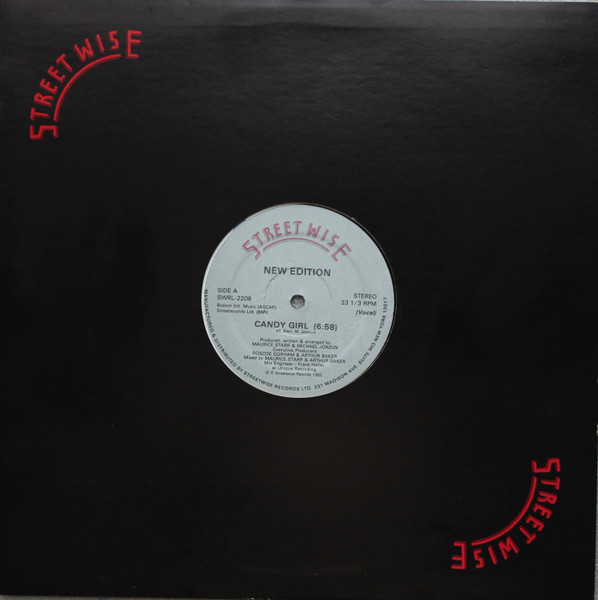 New Edition - Candy Girl, Electronic, Disco, Electro, 1982 - Streetwise, US, Vinyl 1x 12", 33 ⅓ RPM