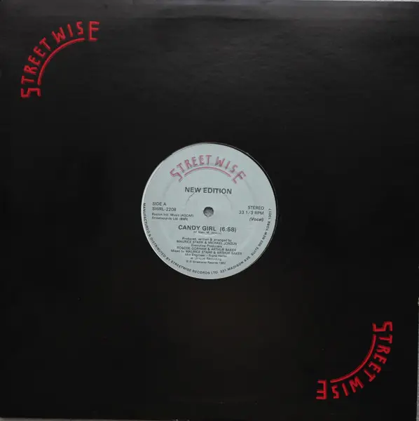 New Edition - Candy Girl, Electronic, Disco, Electro, 1982 - Streetwise, US, Vinyl 1x 12", 33 ⅓ RPM