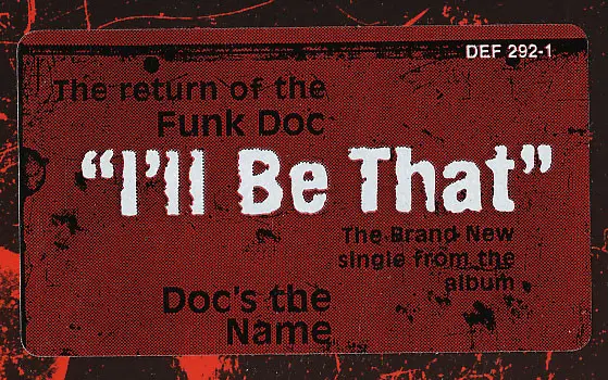 Redman - I'll Be That, Hip Hop, Bounce, 1998 - Def Jam Recordings, US, Vinyl 1x 12", 33 ⅓ RPM, Promo