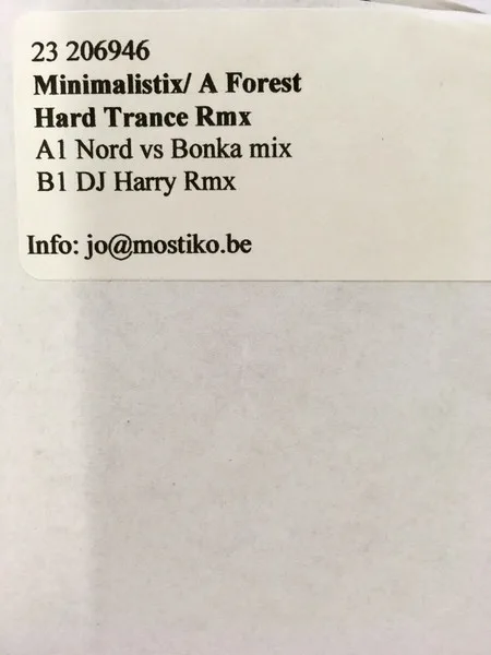 Album cover for A Forest (The Hardtrance Remixes) by Minimalistix