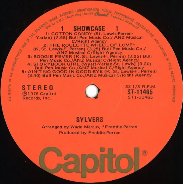 Album cover for Showcase by Sylvers, The
