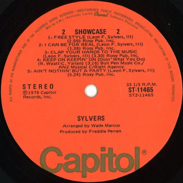 Album cover for Showcase by Sylvers, The