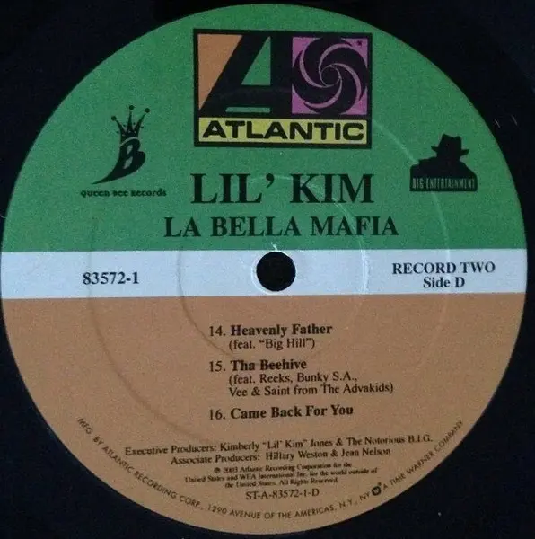 Lil' Kim - La Bella Mafia, Hip Hop, Pop Rap, 2003 - Atlantic, BIG Entertainment, Queen Bee Records, US, Vinyl 2x LP, Album