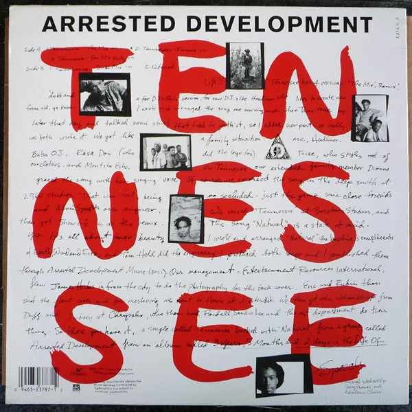 Album cover for Tennessee by Arrested Development