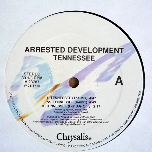 Album cover for Tennessee by Arrested Development