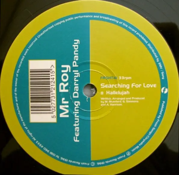 Mr. Roy Featuring Darryl Pandy - Searching For Love, Electronic, House, 1996 - Fresh, UK, Vinyl 1x 12", 33 ⅓ RPM