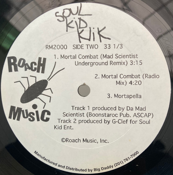 Soul Kid Klik - Mortal Combat, Hip Hop, 1996 - Roach Music, US, Vinyl 1x 12", 33 ⅓ RPM