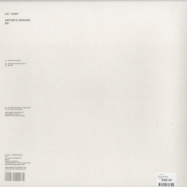 Toni Rantanen - Anton's Groove EP, Electronic, House, Tech House, Techno, 2011 - Innervisions, Germany, Vinyl 1x 12", EP, 45 