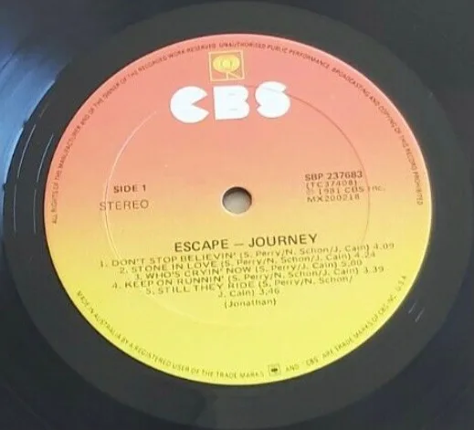 Album cover for Escape by Journey