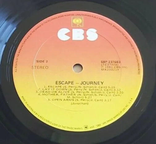 Album cover for Escape by Journey