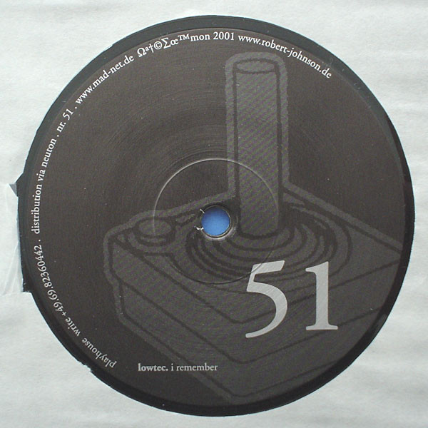 Lowtec - I Remember, Electronic, House, Minimal, 2002 - Playhouse, Germany, Vinyl 1x 12"