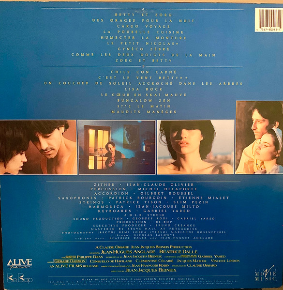 Gabriel Yared - Betty Blue (37°2 Le Matin) (Original Motion Picture Soundtrack), Electronic, Jazz, Rock, Stage & Screen, Ambi