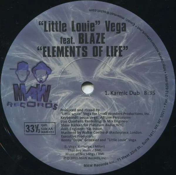 Masters At Work Featuring Wunmi / Louie Vega Feat. Blaze - Ekabo / Elements Of Life (Unreleased Mixes), Electronic, Afrobeat,