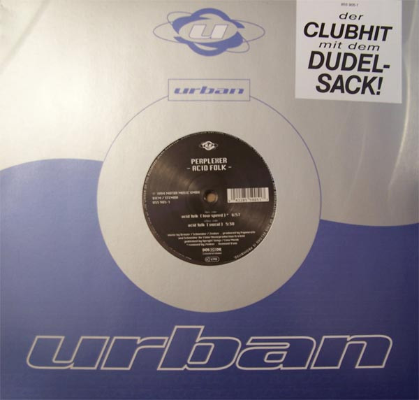 Perplexer - Acid Folk, Electronic, Acid, Hard Trance, Trance, 1994 - Urban, Europe, Vinyl 1x 12", 45 RPM Blue/Silver Sleeve