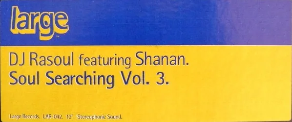 Album cover for Soul Searching Vol. 3 by DJ Rasoul Featuring Shanan