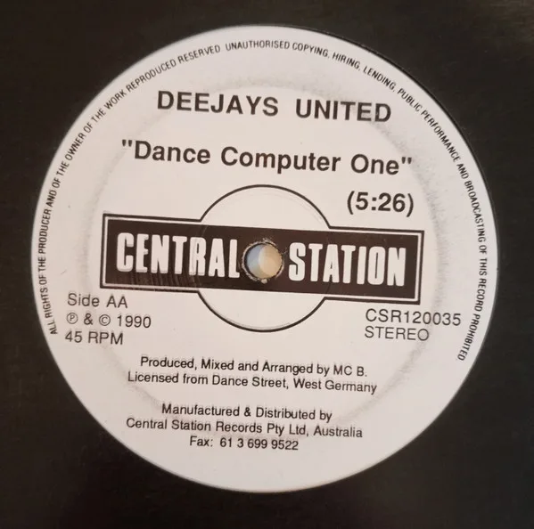 Album cover for More Power / Dance Computer One by Section 87 / Deejays United