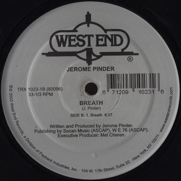 Jihad Muhammad / Jerome Pinder - Movement Blues / Breath, Electronic, Deep House, House, 2004 - West End Records, West End Tr