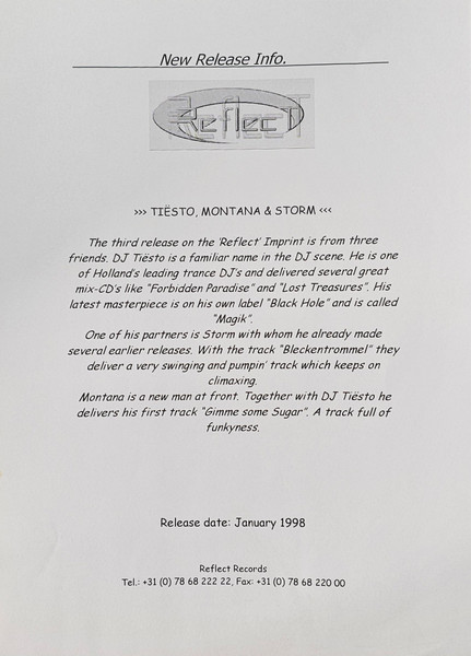 DJ Tiësto, DJ Montana & Greg "Storm" Van's Gravesande - Gimme Some Sugar / Bleckentrommel, Electronic, Tech House, Techno, 19