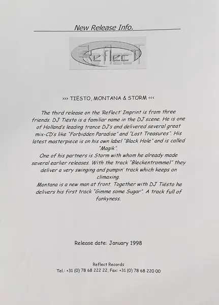 DJ Tiësto, DJ Montana & Greg "Storm" Van's Gravesande - Gimme Some Sugar / Bleckentrommel, Electronic, Tech House, Techno, 19