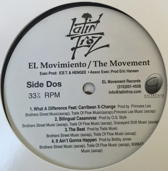 Album cover for El Movimiento / The Movement by Latin Froz