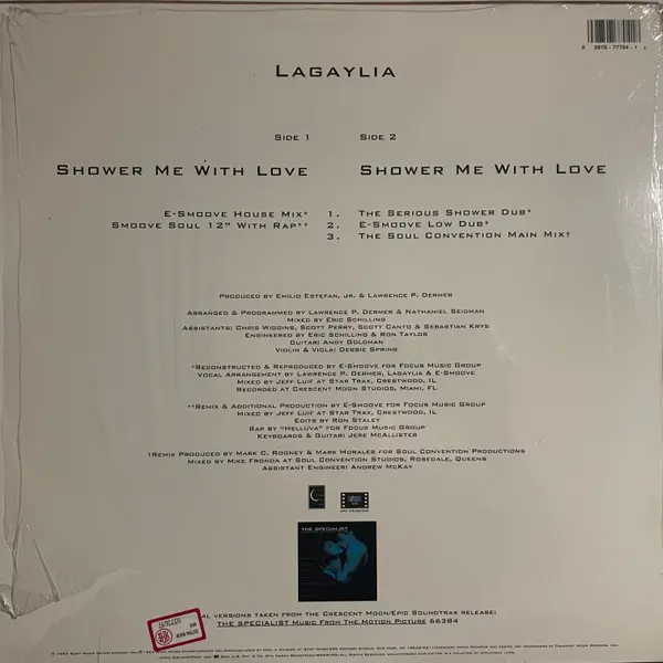 Album cover for Shower Me With Love by Lagaylia