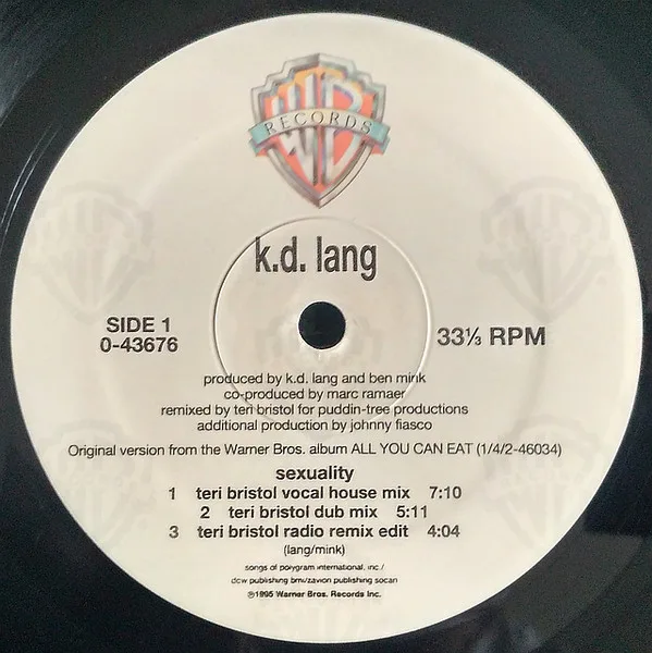 Album cover for Sexuality by k.d. lang