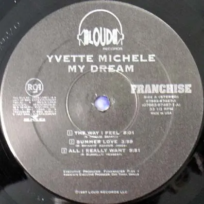 Yvette Michele - My Dream, Funk / Soul, Contemporary R&B, 1997 - BMG, Franchise Records, Loud Records, RCA, US, Vinyl 2x LP, 