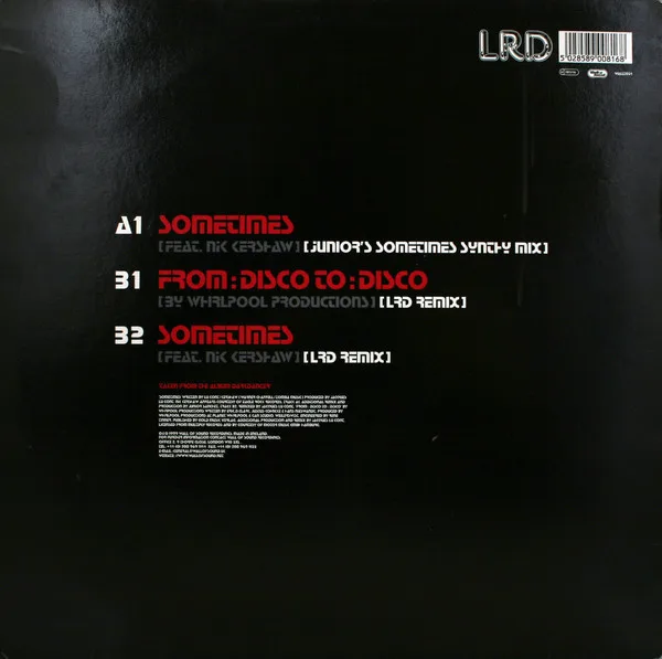 Album cover for Sometimes by Les Rythmes Digitales