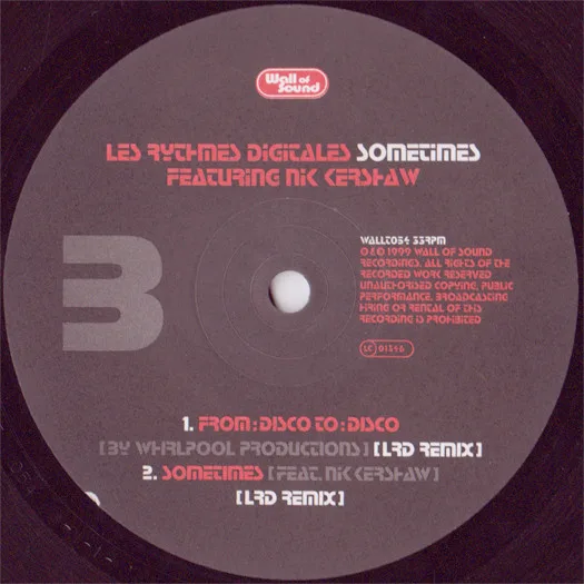 Album cover for Sometimes by Les Rythmes Digitales