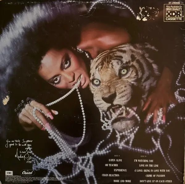 Diana Ross - Eaten Alive, Pop, 1985 - Capitol Records, Australia, Vinyl 1x LP, Album, Stereo