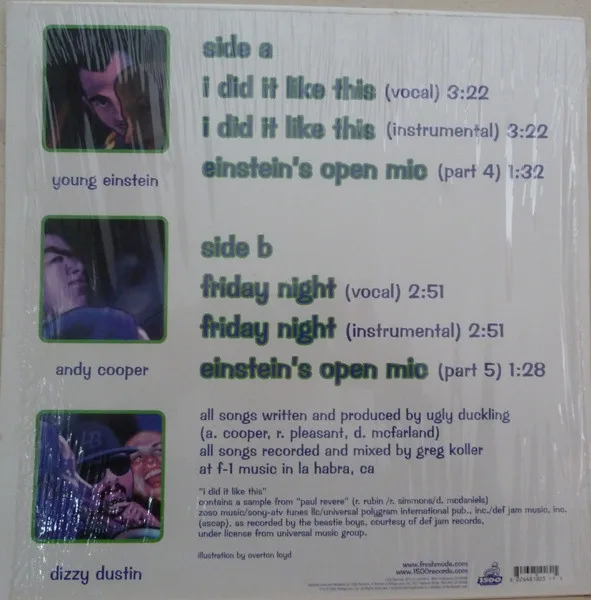 Album cover for I Did It Like This / Friday Night by Ugly Duckling