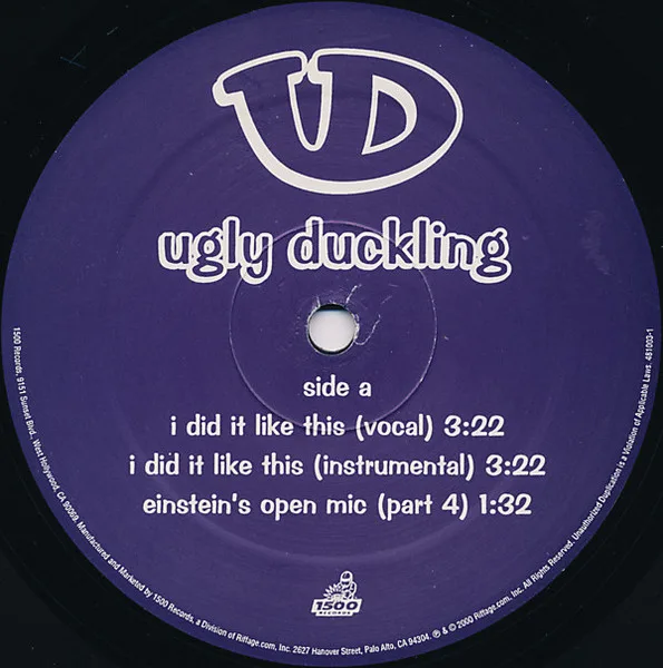 Album cover for I Did It Like This / Friday Night by Ugly Duckling