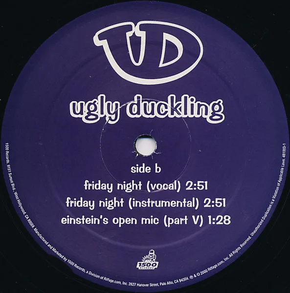 Album cover for I Did It Like This / Friday Night by Ugly Duckling