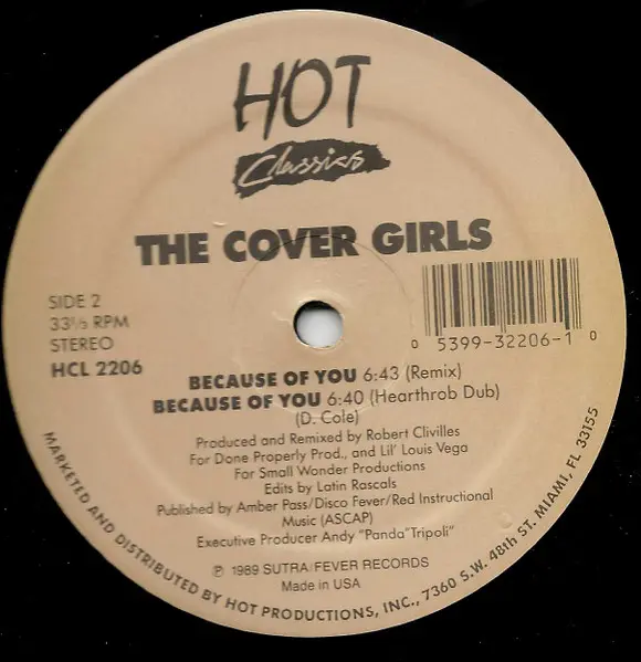 Album cover for Show Me / Because Of You by Cover Girls, The
