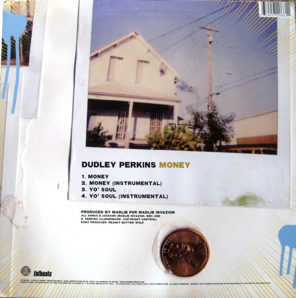 Dudley Perkins - Money - 2003 - Conscious, Neo Soul - Stones Throw Records - Vinyl 1x 12", 33 ⅓ RPM