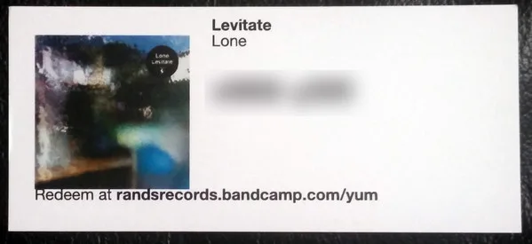 Album cover for Levitate by Lone (2)