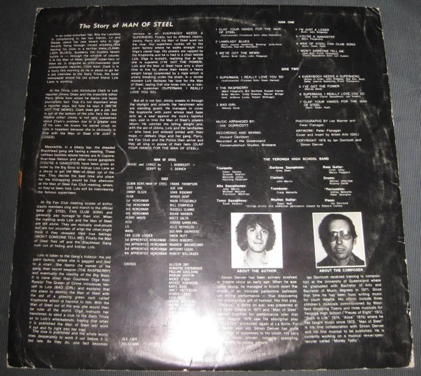 Album cover for Man Of Steel by Students Of Yeronga State High, The