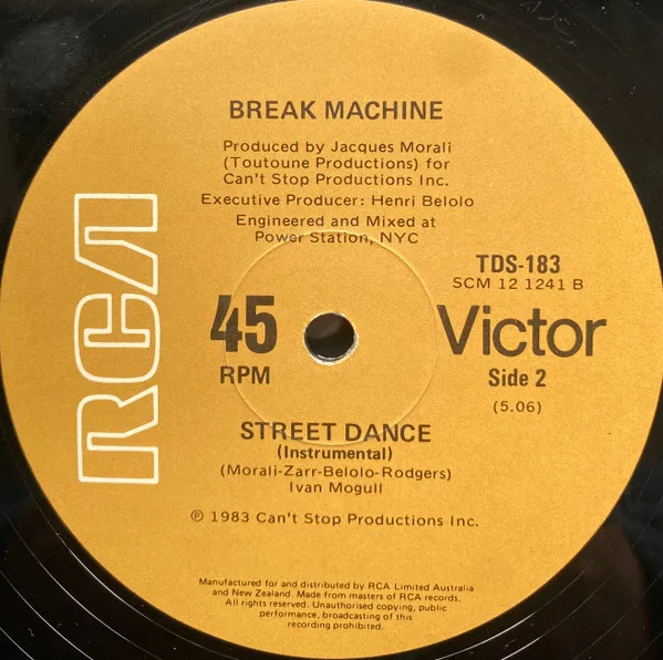 Album cover for Street Dance by Break Machine