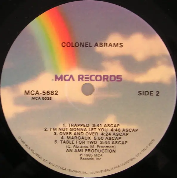 Colonel Abrams - Colonel Abrams, Electronic, Funk / Soul, Boogie, Disco, Garage House, 1985 - MCA Records, US, Vinyl 1x LP, A