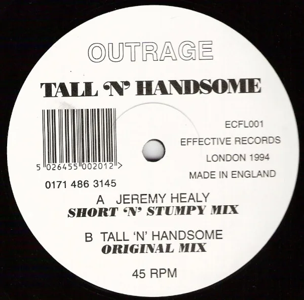 Album cover for Tall 'n' Handsome by Outrage