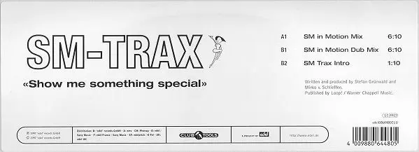 SM-Trax - Show Me Something Special, Electronic, House, 1997 - Club Tools, Germany, Vinyl 1x 12", 45 RPM Blue Sleeve