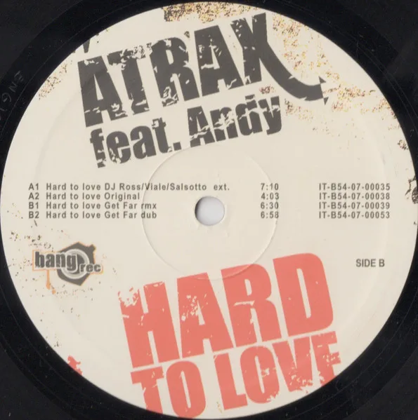 Album cover for Hard To Love by Atrax feat. Andy Gilbert