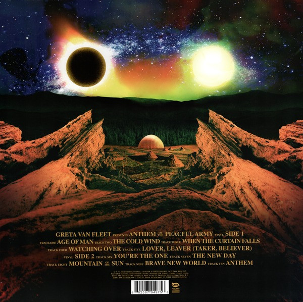Greta Van Fleet - Anthem Of The Peaceful Army, Rock, Arena Rock, Blues Rock, Classic Rock, 2018 - Lava, Republic Records, Eur