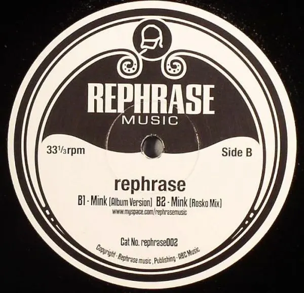 Rephrase - Since 1939, Electronic, Funk / Soul, Breaks, 2008 - Rephrase Music, Australia, Vinyl 1x 12", 33 ⅓ RPM